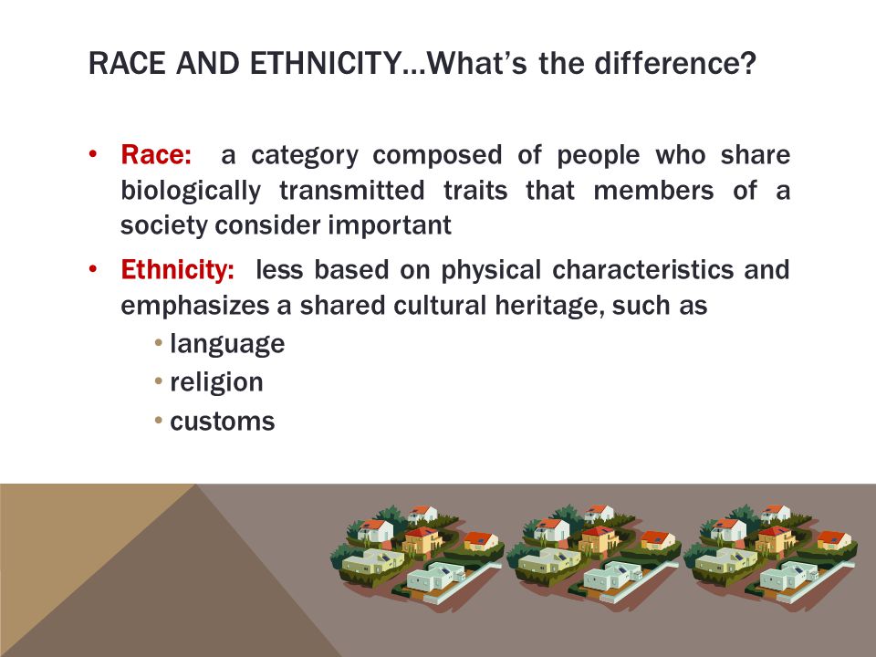 An analysis of the differences between races and culture